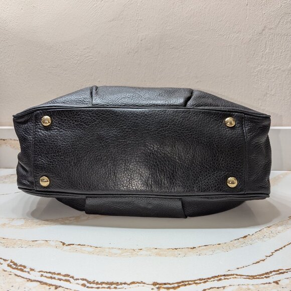 MICHAEL Michael Kors black leather shoulder bag. EUC! - Picture 6 of 7